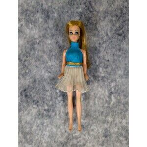 ORIGINAL DRESS Vintage 1970s Topper Dawn Doll P11A Blue Eyes Mini Blonde